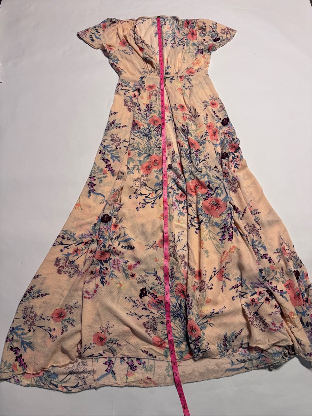 Intimately Free People Deevine Robe Open Delicate Feminine Floral Maxi Duster - Picture 9 of 10